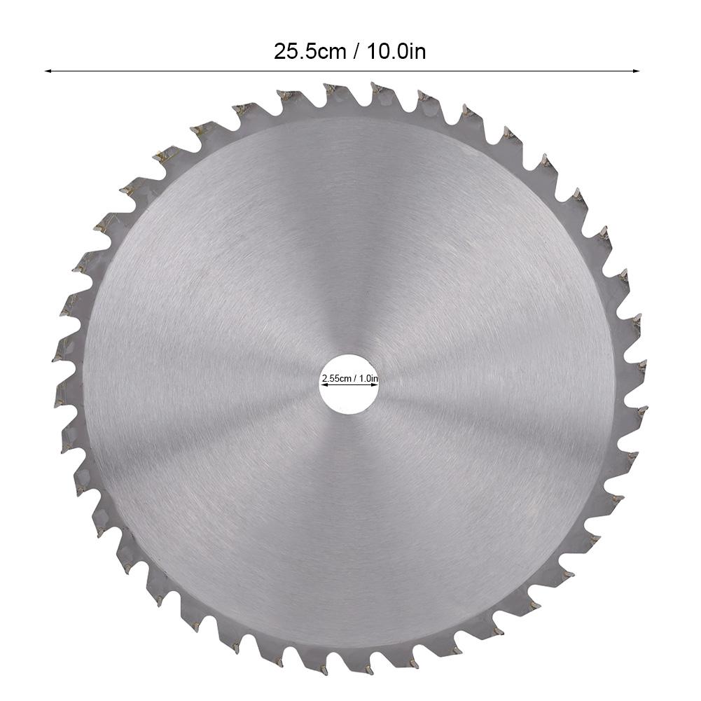 40T 25.5cm Diameter 2mm Thickness Grass Round Cutting Blade Replacement for Brush Cutter
