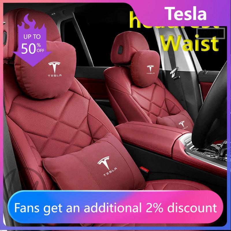 For Tesla Model 3 Y S Model X Car Headrest Neck Support Seat Soft Neck Pillow Automobile Tesla Car Pillow Neck Rest Cushion
