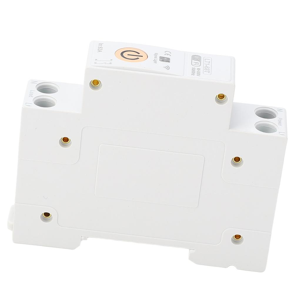 WiFi Smart Circuit Breaker 63A APP Voice Control DIN Rail Power Switch On Off Timer for Tuya
