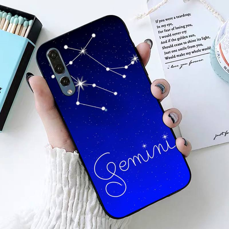 Constellation Gemini Phone Case for Huawei Honor 10 I 8X C 5A 20 9 10 30 Lite Pro Voew 10 20 V30