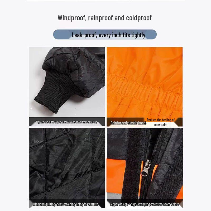 Thickened Winter Hat & Cold-Proof Workwear Jacket for Outdoor Ice Fishing