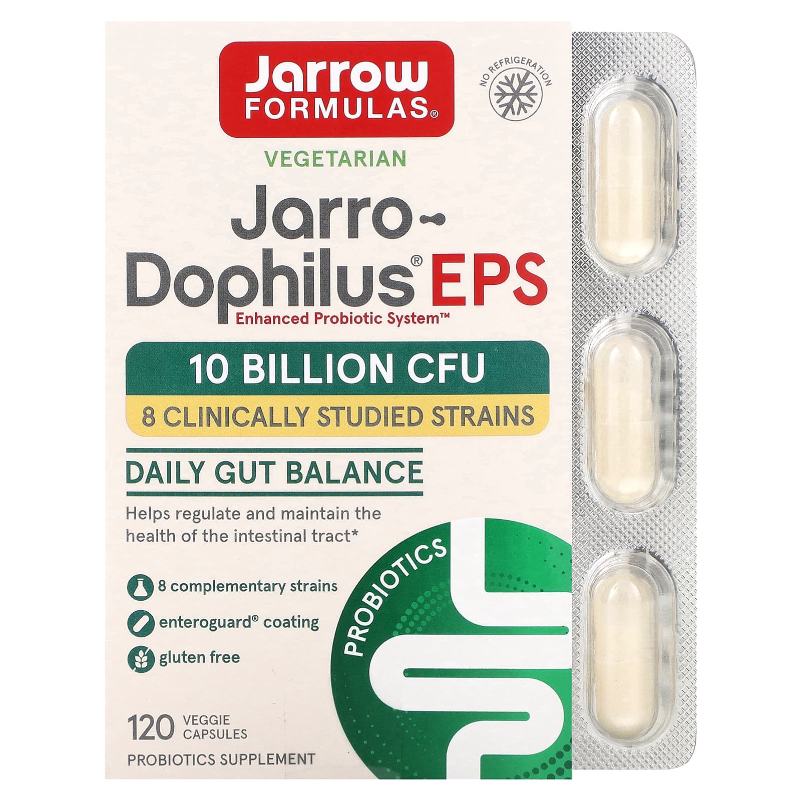 

Jarro-Dophilus® Eps, 120 Veggie Capsules (5 Billion per Capsule)