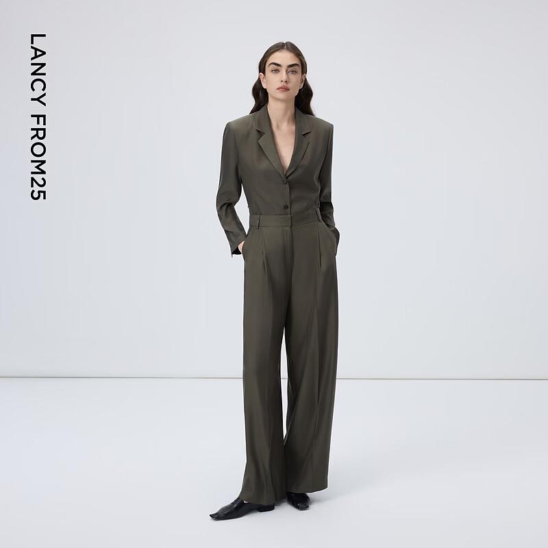 LANCY Yang 25 Series Cupro Blend Commuter Pants