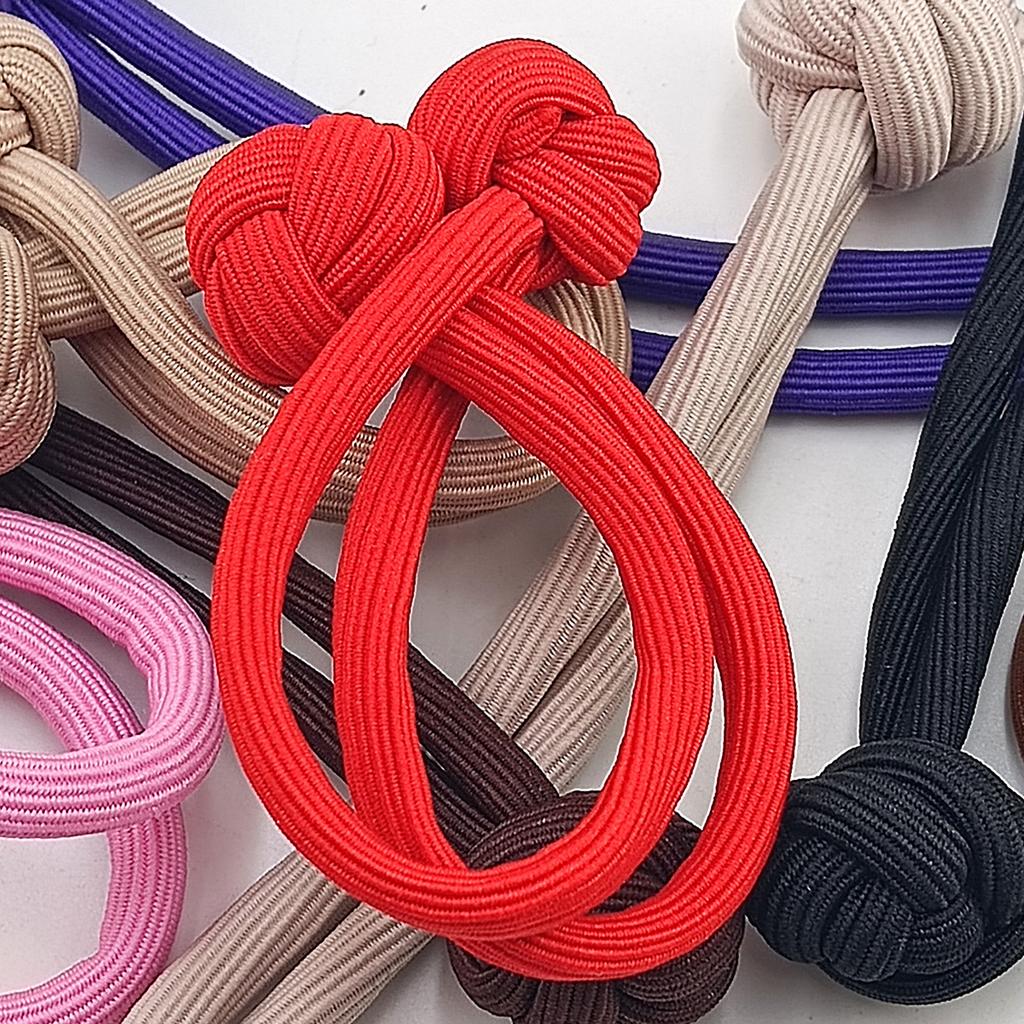 5PCS 18cm Colorful Scrunchies High Ponytail Rubber Bands Knotted Hair Ropes Hair Accessories Hair Loop Headwear Lady Girl Women