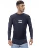 High Neck Long Sleeve Logo Rash Guard