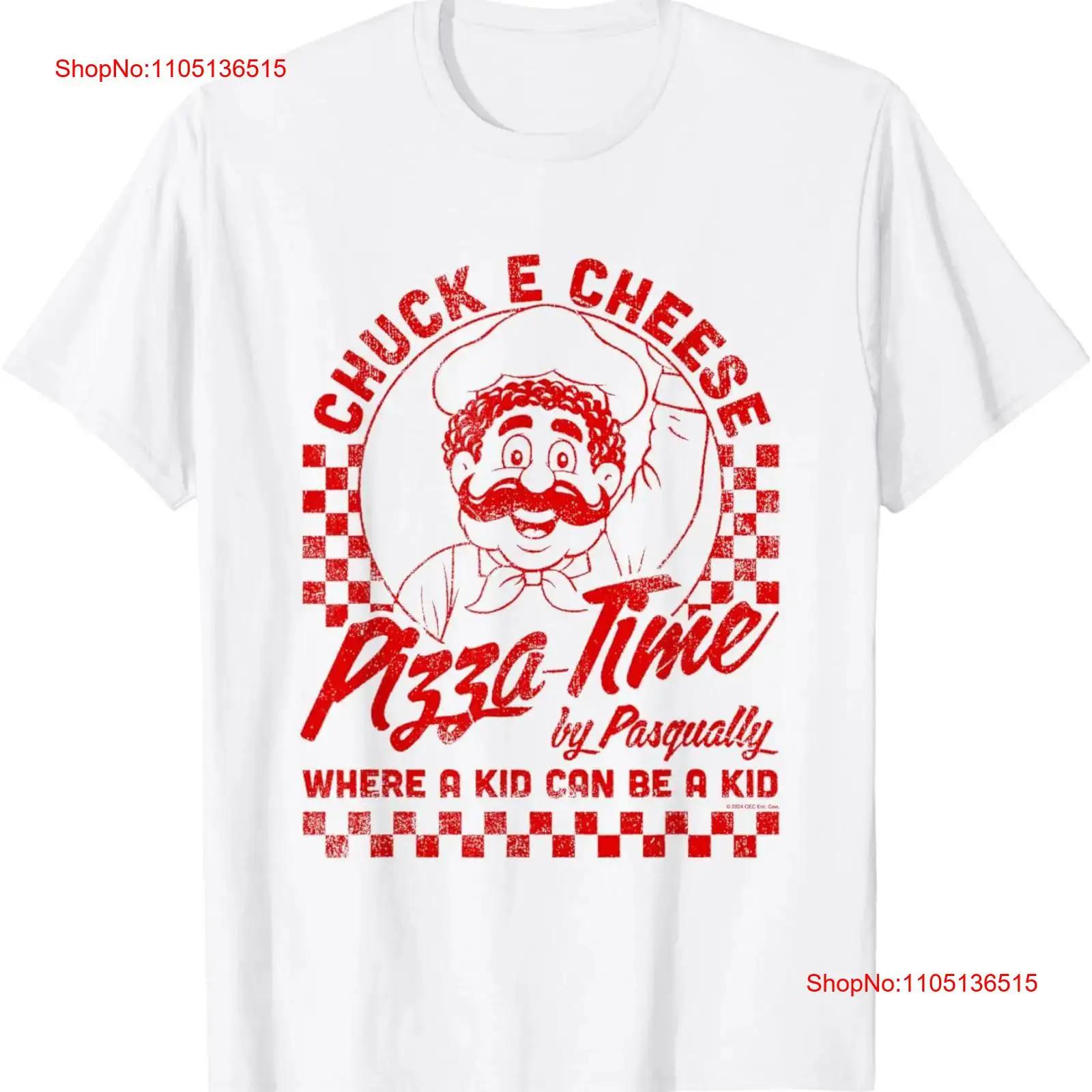 

Chuck E Cheese Pizza Time By Pasqually Vintage Chest Logo T Shirt vintage Washed Stretched designer clothes Slightly 5XL різнокольоровий