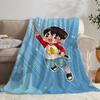 Anime Cute Anime Kotaro Lives Alone Throw Flannel Throw Blanket: Soft Kid-Friendly Warm Anti-Static All Season Washable Couch