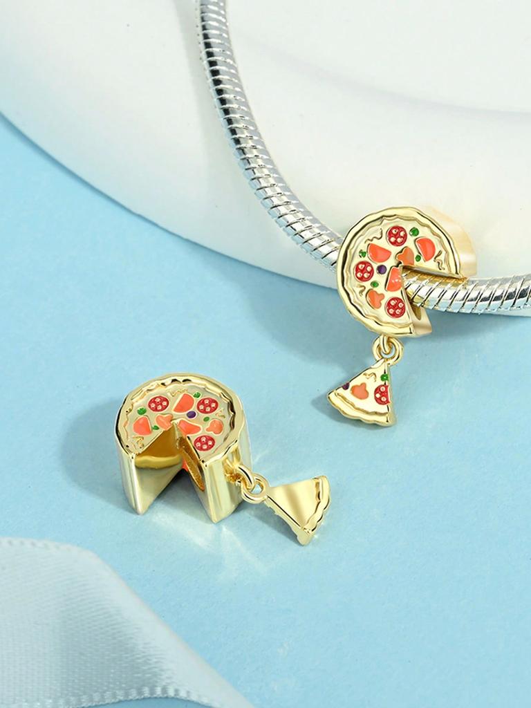 Copper Plated Original Charms Delicious Donut Cupcakes Beads Fit Bracelet Women'S Jewelry Gift