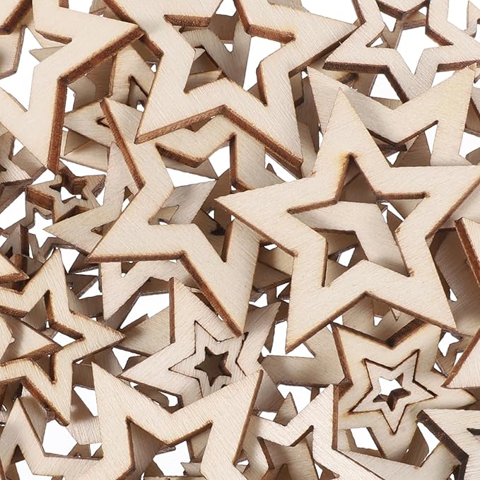100PCS 20MM Heart Slices Hollow Wooden Heart Love Rustic Decoration Wedding Table Confetti Slices Rustic Embellishments