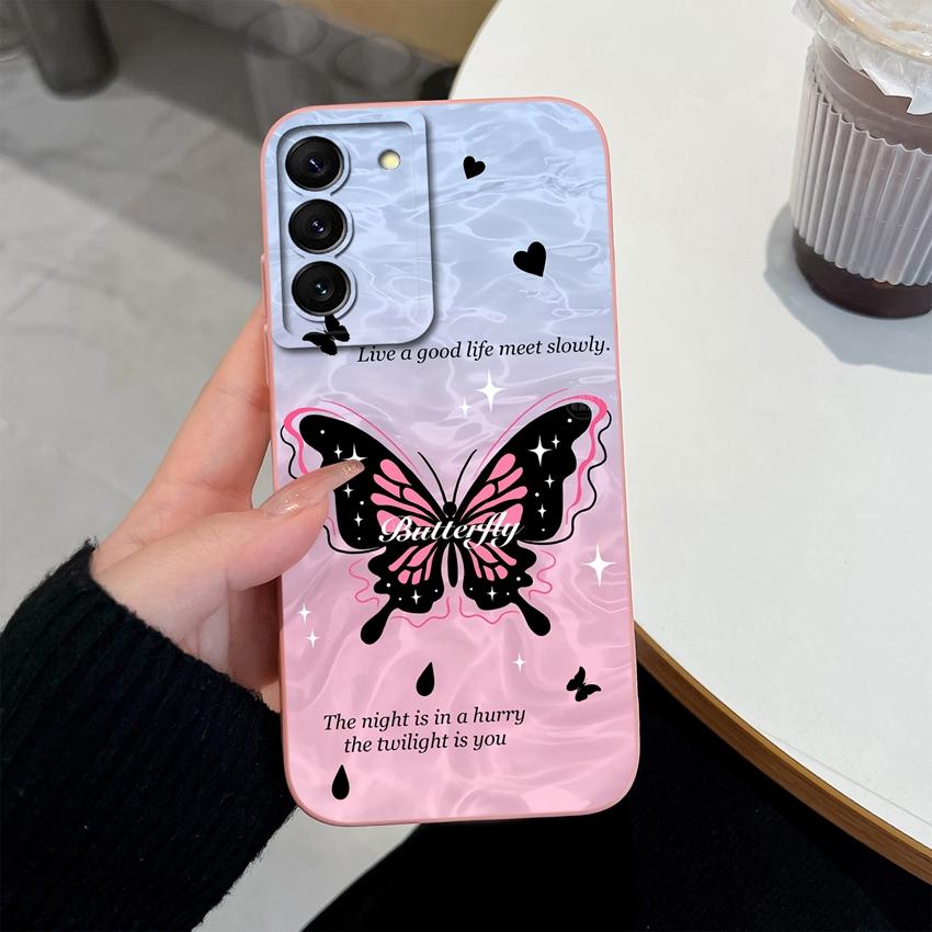 New Case For Samsung Galaxy S22 S21 S20 Ultra Plus FE Vibrant Cartoon Phone Shell Full Coverage Anti Fingerprint Soft Cover For Samsung Premium Bumper