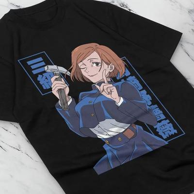 Jujutsu Kaisen Anime Kugisaki Nobara Printed Tshirt Unisexs And Womens Tshirt Unisexs Top Sports Tshirt 2026 Summer New Tee