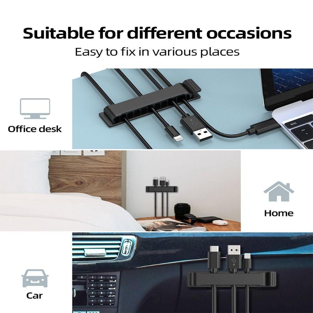 Wire Cluster Clamp Wire Holder Flexible Cable Winder Cable Organizer Cable Clamp Wire Organizer