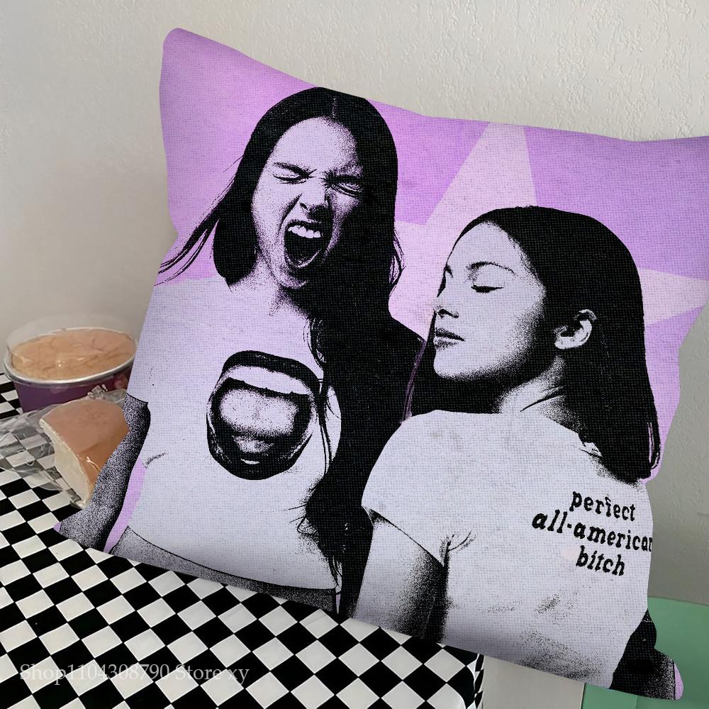 O-Olivia Singer R-Rodrigo Pillow Case Square Pillow Bedroom Sofa Leisure Comfort Cushion Car Living Room Home Decoration