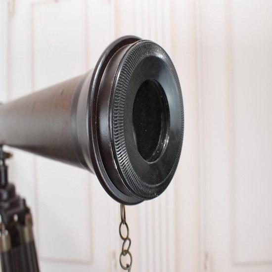 Úžasný stojanový mosazný teleskop Dřevo a mosaz Elegantní dekorace do domácnosti a kanceláře Dárek