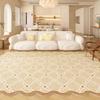 Irregular Shapes Carpets for Living Room Thick Anti-slip Lounge Mat Fluffy Soft Study Rug Cream Style Bedroom Decor Plush Carpet