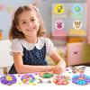 1 Set Poke Art Flower Bouquet Kit with Butterfly Wooden Vase Handmade Flower Making Toy Toddlers Floral Bouquet Arts Crafts Activities Toy