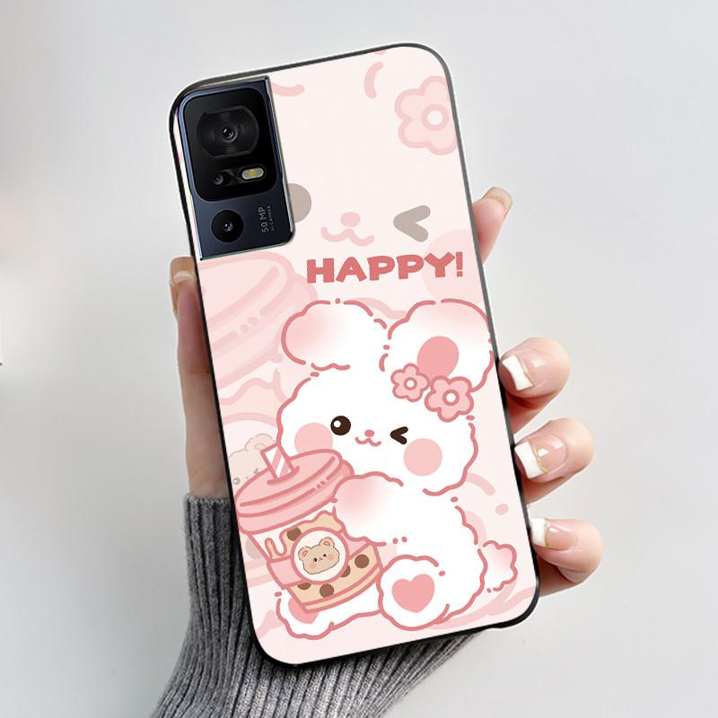 Phone Case For TCL 40 SE 40SE 40 XL 40R 40XL 40T Case Luxury Cute Cool Cartoon Black Soft Silicone Cover Protective Shell Coque
