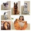 Creative 3d Simulation Dog Pillow, Plush Toy Dog Stuffed Animal For Kids, Short Plush Fabric, Pp Cotton Filling, Various Sizes And Colors