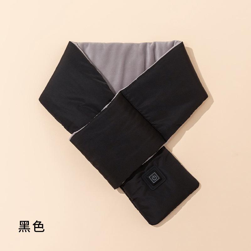Korean Style Warm Scarf Winter Women's High-end Fashion Thick Solid Color Long European American Cross-border Down