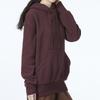 Nike Sweatshirts Women's Burgundy Hooded Moderate Regular DQ6841-652