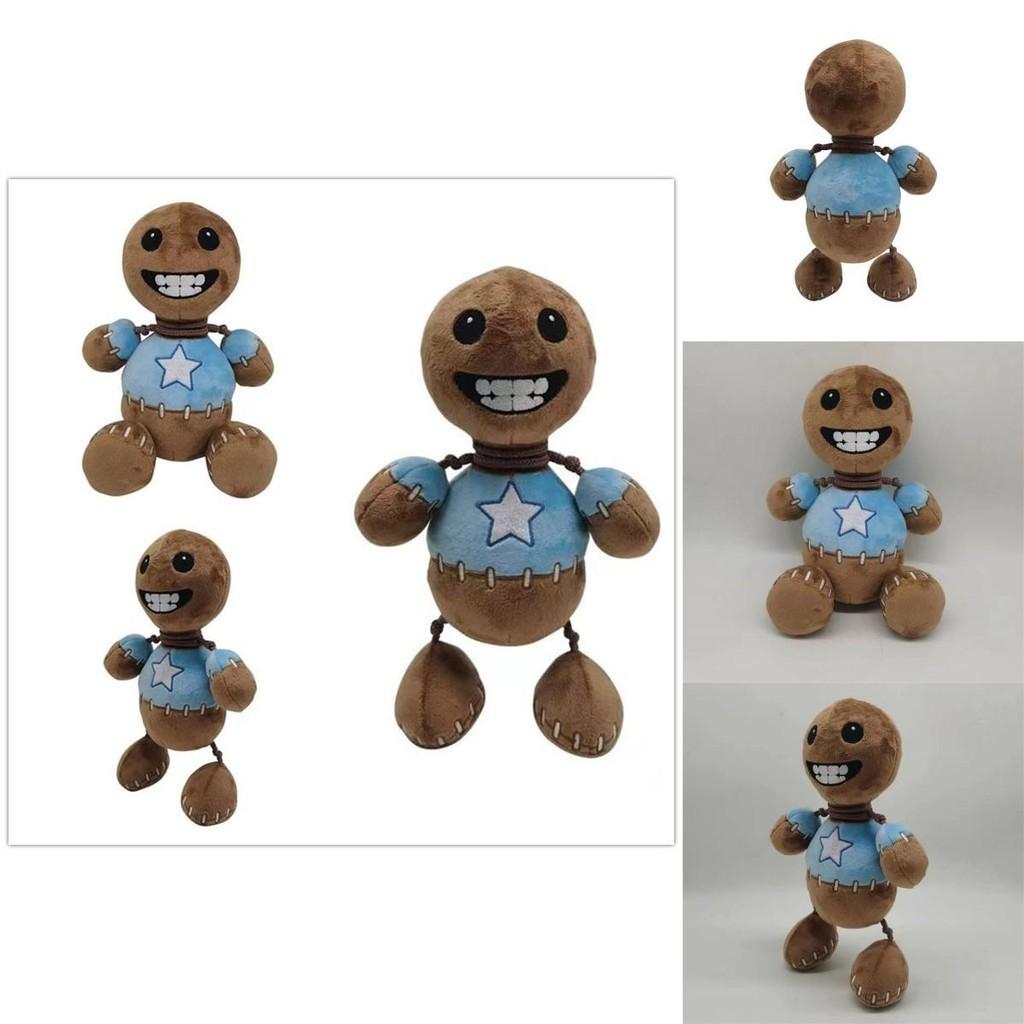 Peluche Kick The Buddy, Pelliccia Morbida Cristallo, Marrone, Altezza 30cm, Imbottitura in Cotone PP