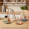 Detachable Pan Cover Shelf Multifunctional Pan Pot Lid Stand  Kitchen Accessories