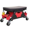 Mobile Workshop Stool 135 Kg, Mechanic Stool with Casters Swivel 360, 64.5 X 33 X 35 Cm, Black