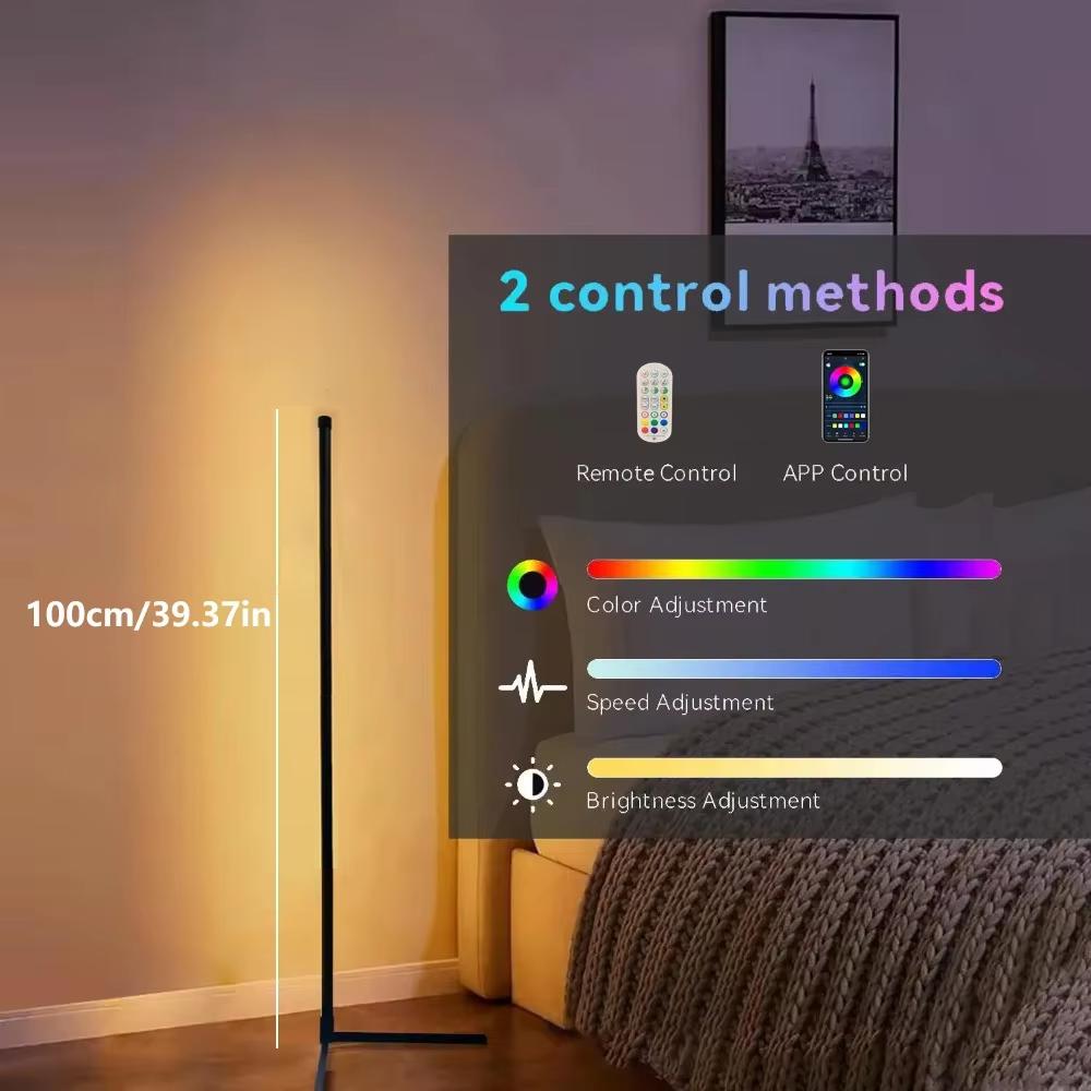 

DARHYN Светодиодный торшер 100/150см RGB Пульт дистанционного управления Напольный светильник для спальни Гостиной Домашние светильники для окружающего освещения Светодиодная лампа