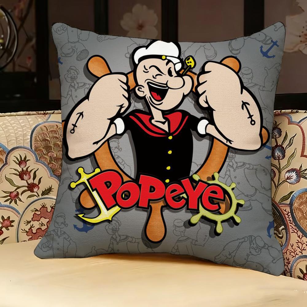 Anime Classic Animation P-popeye Pillow Case Pillowcase, Double-sided Printed, Sofa Cushion, Bedroom Headboard Pillow