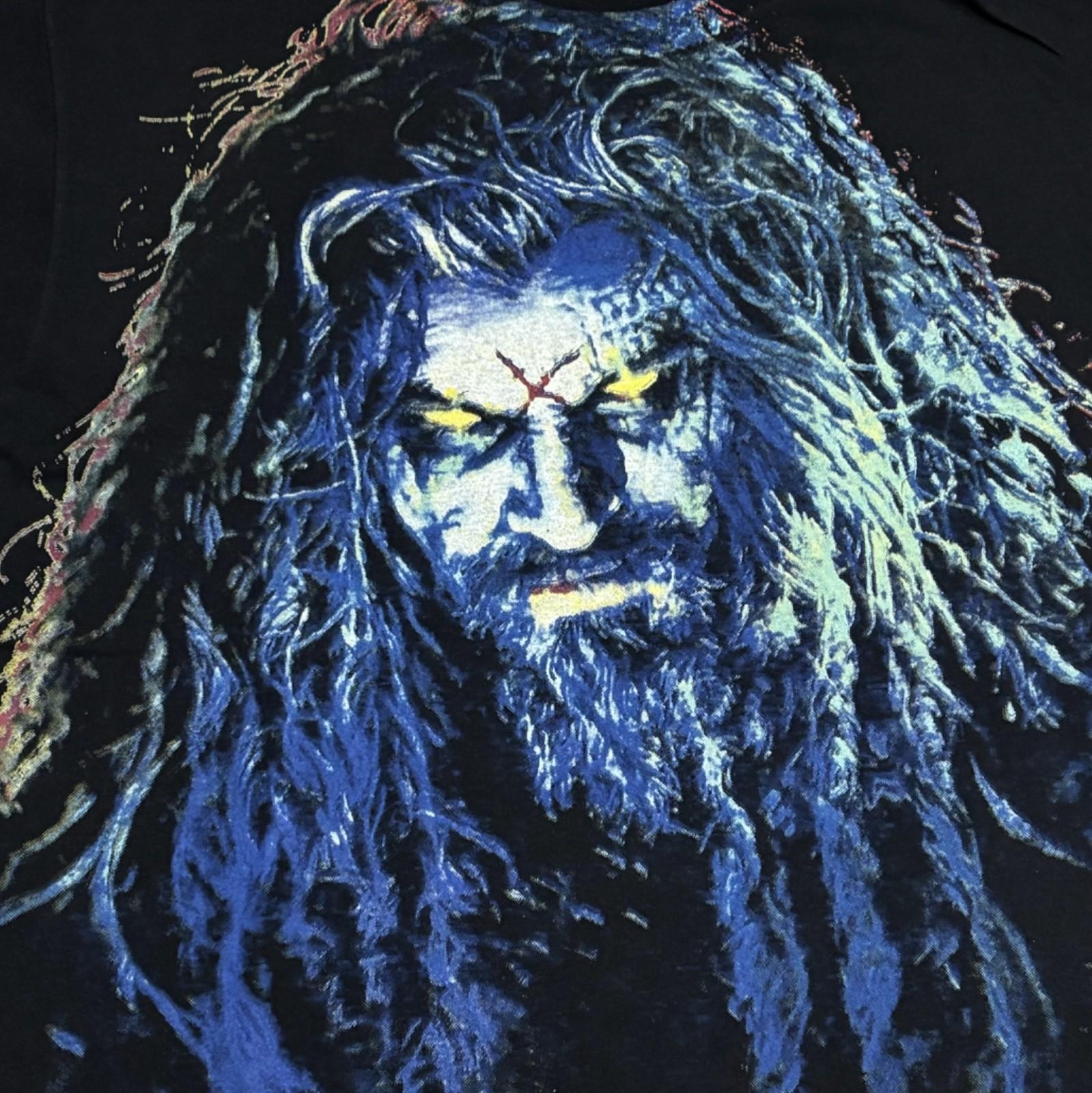 ROB ZOMBIE AOP Vintage Mens Hellbilly Black 90s Sz.L Single Stitch Shirt REPRINT XL