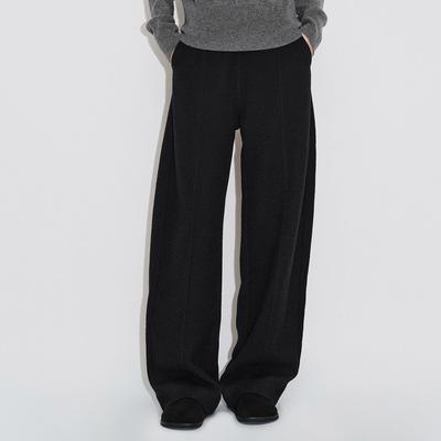Winter God Pants Silhouette Banana Casual Trousers High Waist Straight Pants Casual Trousers Autumn and Winter