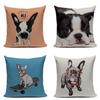 Elegant Boston Terrier French Bulldog Cushion Pillow Case Perfect For Gifting