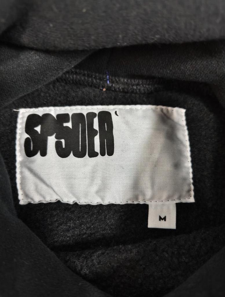 Hanorac Bărbătesc Greu cu Imprimeu Pânză de Păianjen - Trendy, Croială Largă cu Plus de Catifea