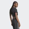 Women S eSSential Lip Tea adidaS Original Crop Tee Black
