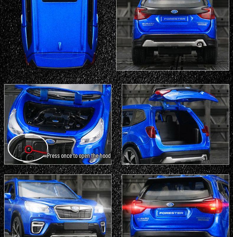 Qiyi Q3006A Forester Alloy Toy Car with Pull Back, Sound, Light & Openable Doors - Ideal Kids' Gift