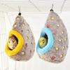 Cute Warm Egg-Shaped Bird Nest Fleece Breathable Bird Hammock Cozy Thickened Plush Birds House Pet Shop