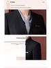 Elegant Collarless Women's Suit Set for Hotel Manager & Receptionist Spring/Autumn Workwear