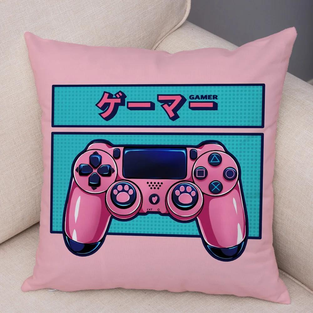 Game Room Decoration  Player Dazzle Handle Series Pillowcase Home  Boy's  Bedroom  Cushion Cover