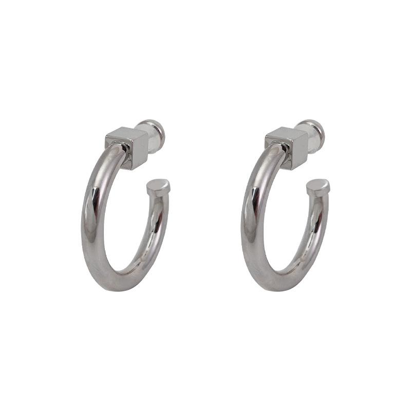 Guld Bokstav C, Ring, Slät Design, Kall Vind, Mode, Lätt Lyx, Exklusiv Känsla, Överdriven Sten.