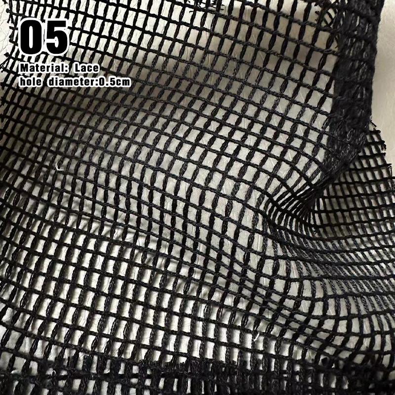 50*150cm Creative Cotton Mesh Fabric Hollow Texture Perspective Lace Clothing Designer Fabric For Sewing Apparel Costume