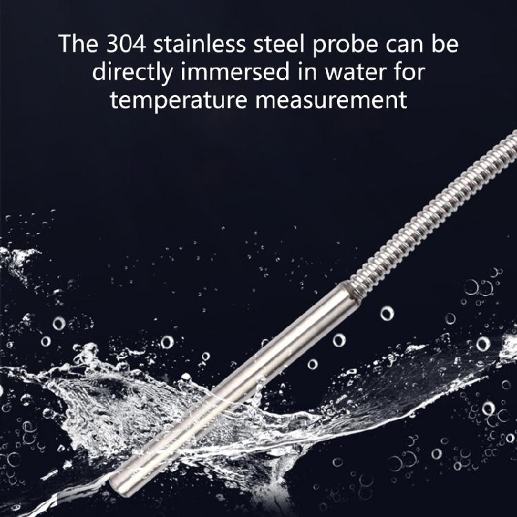 Corrosion Resistant Temperature Sensors Insulated Cable Threaded Digital Thermometers Three  Mounting Positions for Boiler