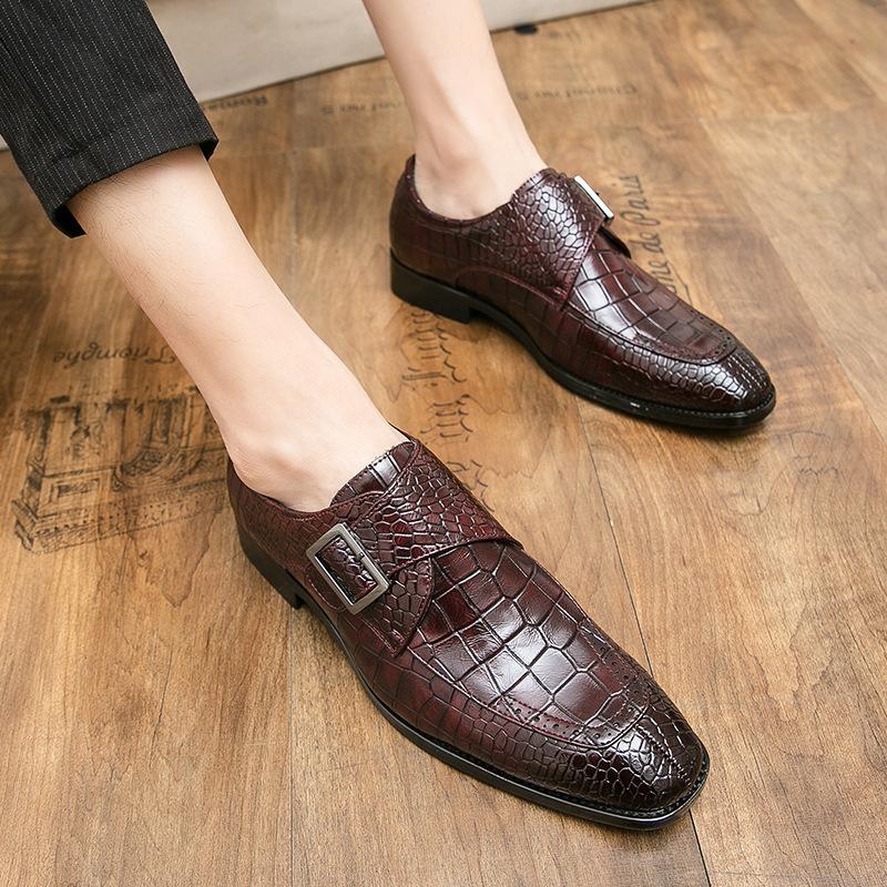 Men's Shoes New Men's Leather Shoes Men's 48 British Korean Version Casual Large Size European and American Retro Hairstylist Groom Shoes