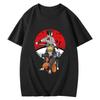 Anime Naruto Uchiha Clan Symbol Print T Shirt Cotton Short Sleeve Men Women Streetwear Couple Tops