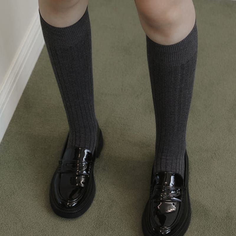 Tatiana Einfache Kniebundsocken aus Grosgrain SC8082 8 Farben