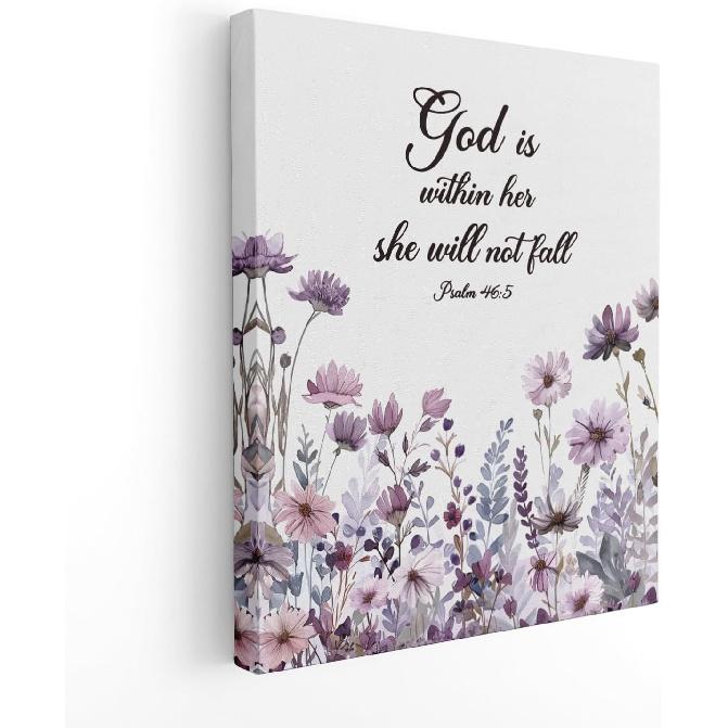 APJYM Psalm 23 the Lord is My Shepherd Bible Verse Canvas Wall Art Framed, Christian Room Decor, Jesus and Lamb Christian Prints Poster Wall Decor
