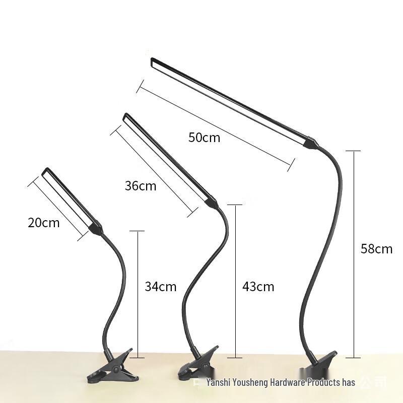 Clip-on LED Desk Reading Lamp