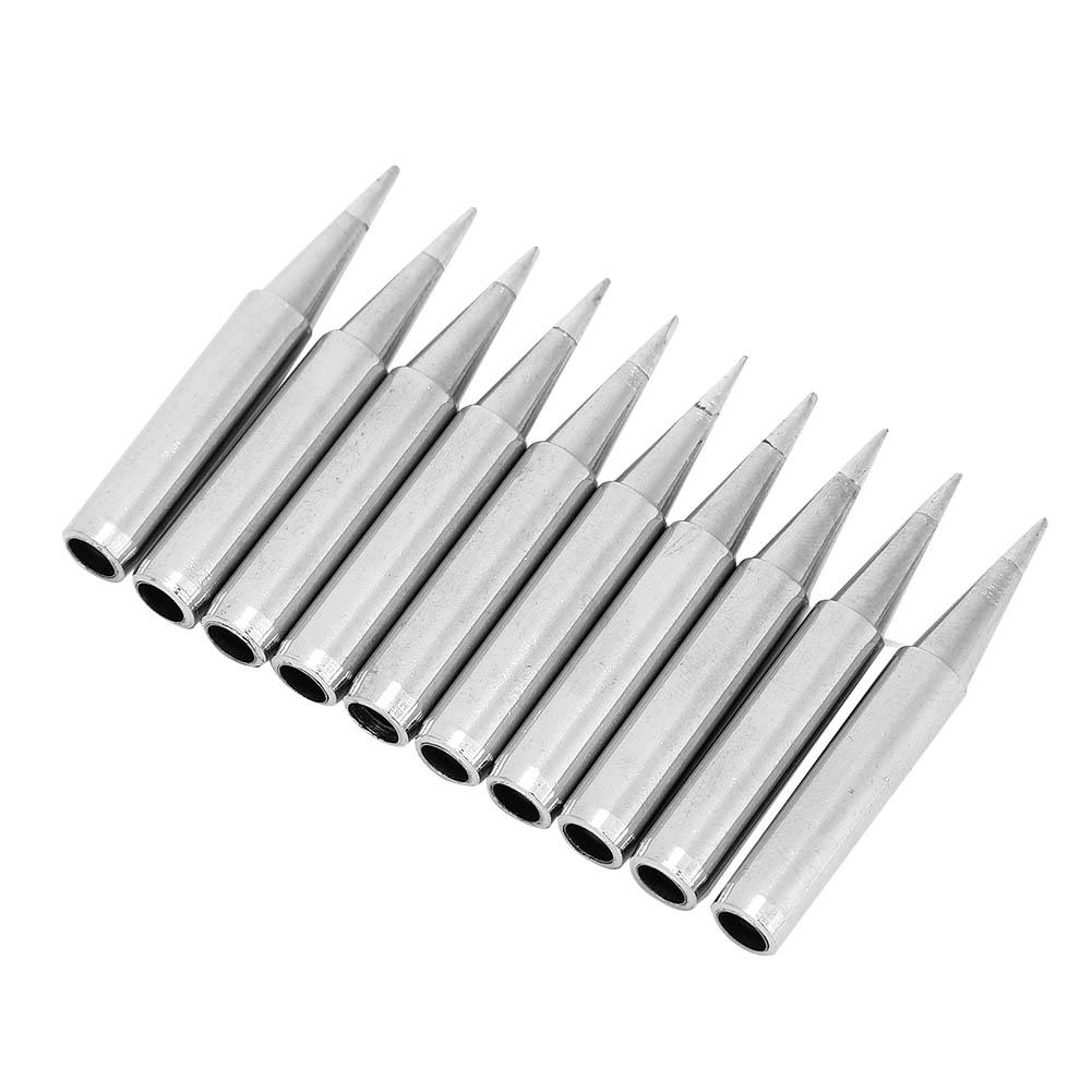 10pcs  Free Solder Iron Tip Set Soldering Iron Tip Welding Tool Accessory 900MT0.8D
