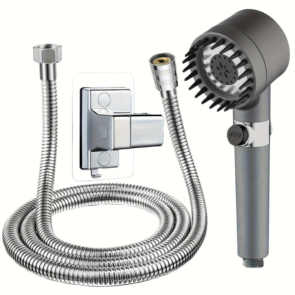 1PACK Wear Spray Middle Vertical Stripe Shower: Pressurized Shower Shower Head Household Bathroom Bath