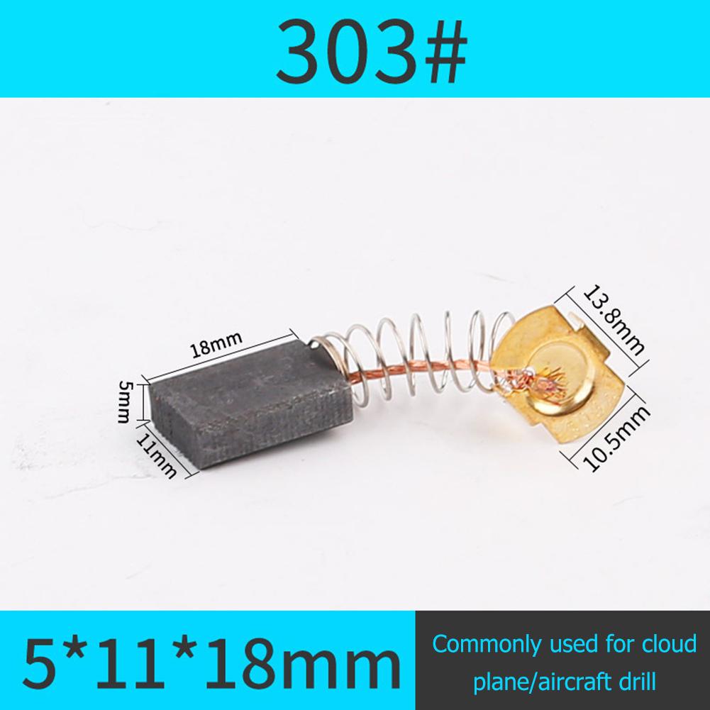 10pcs Motor Carbon Brush Set Replacement Parts Carbon Brush Electric Hammer Cutting Polishing Machine Power Tool Electric Tools