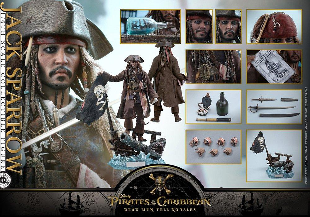 Masterpiece of the Dead Men Tell No Scale Figure Jack Sparrow [Movie DX] "Pirates Caribbean Tales" 1/6